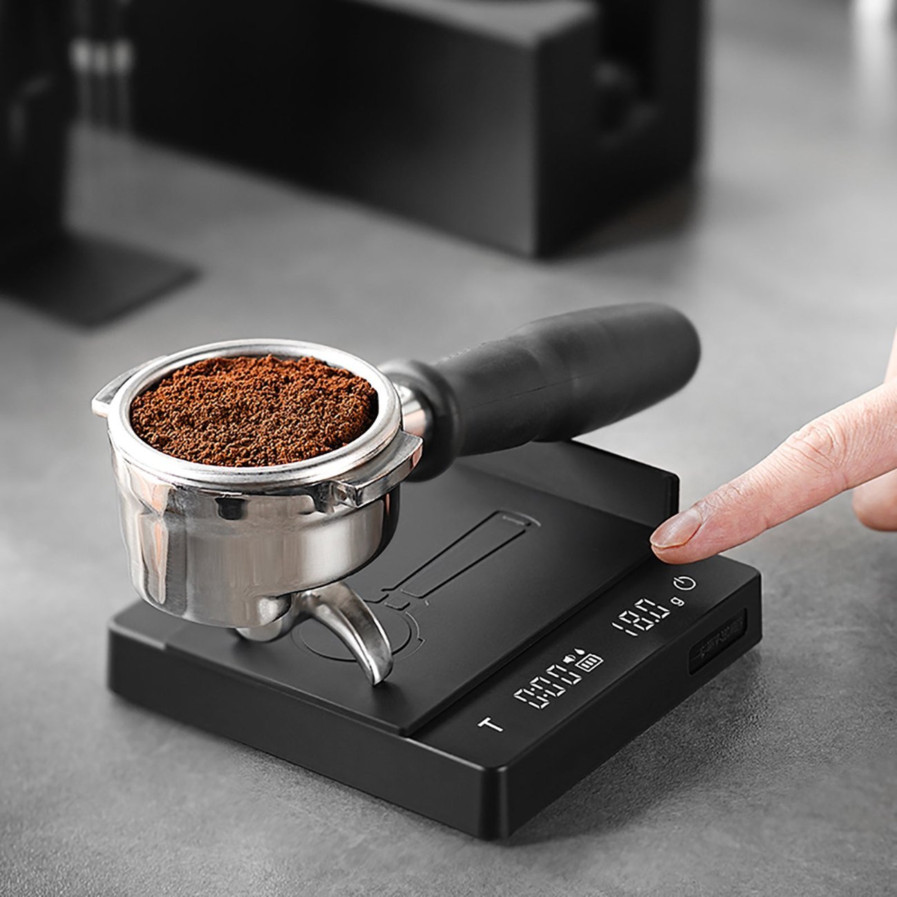 MHW-3BOMBER - Mini Cube Coffee Scale 2.0 Black